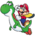 Caped Mario and Yoshi