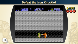 Screenshot of NES Remix 2 showing a sighting of Luigi