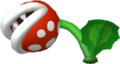 A grounded Super Piranha Plant from New Super Mario Bros. Wii