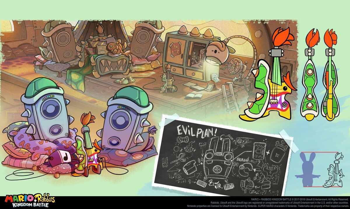File:Pochet Fabio MRKB concept art Bowser Jr Bedroom a.jpg - Super ...