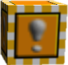 Model of a yellow block from Super Mario 64.