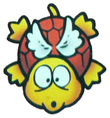Official solo artwork of a Koopa Paratroopa, from Super Mario Bros.