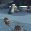 Squared screenshot of water tide in Super Mario Galaxy.