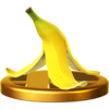 Banana Peel's trophy render from Super Smash Bros. for Wii U