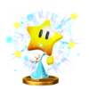 Power Star's trophy render from Super Smash Bros. for Wii U