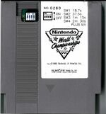Standard grey cartridge of the Nintendo World Championships 1990