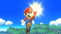Mario's Super Jump Punch in Super Smash Bros. for Wii U