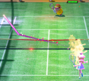 A Zone Shot from Mario Tennis Aces