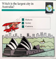 "Which is the largest city in Australia?"