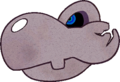 Early sprite of Bonetail's head.