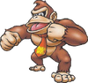Donkey Kong's artwork, as seen in the trading card series.