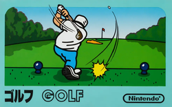 Japanese box art for Golf on the Family Computer
