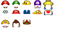 Players get one of these faces if they play as a certain character. Ripped from Mario Kart Arcade GP 2