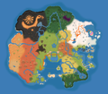 The full path of the Ice Rally positioned on the world map