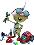 Artwork of Professor E. Gadd from Luigi's Mansion 2 HD
