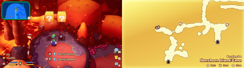 41th and 42th block in Skorcheen Island from Mario & Luigi: Brothership