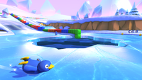 GBA Snow Land in Mario Kart 8 Deluxe