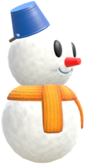 Model of a Snowman from Mario Kart 8