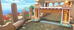 The Athens course in Mario Kart Tour