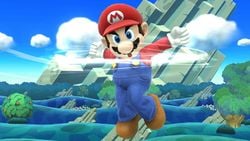 Mario's Mario Tornado in Super Smash Bros. for Wii U.