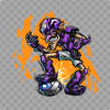 Waluigi card from a Mario Strikers: Battle League-themed Memory Match-up activity