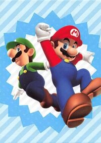 Mario & Luigi group card from the Super Mario Trading Card Collection
