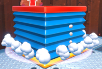 An activated Super Jump Panel in Super Mario 3D World + Bowser's Fury
