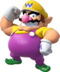 Artwork of Wario in Super Mario Party