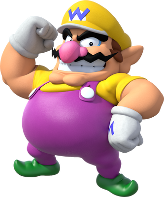 Artwork of Wario for Super Mario Party