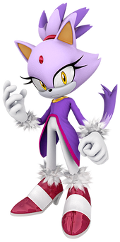 Blaze the Cat spirit from Super Smash Bros. Ultimate.