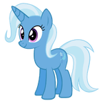 Trixie's normal appearance and her "Great and Powerful" persona.