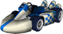 The model for Medium Male Mii's Standard Kart M from Mario Kart Wii