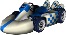The model for Medium Male Mii's Standard Kart M from Mario Kart Wii