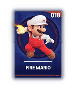 The Fire Mario card from The Super Mario Galaxy Movie Collectible Cards