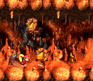 The level Tyrant Twin Tussle from Donkey Kong Country 3: Dixie Kong's Double Trouble!