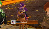 Waluigi riding on a horse in Advanced difficulty from Mario Sports Superstars