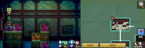 Sixth block in Chucklehuck Woods of Mario & Luigi: Superstar Saga + Bowser's Minions.