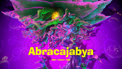 Title card for Abracajabya in Donkey Kong Bananza