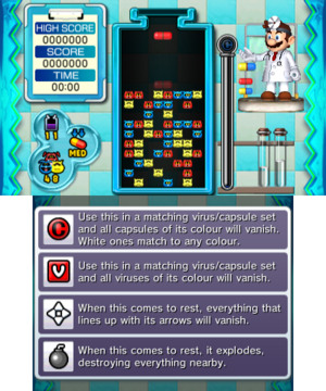 Beginner Stage 7 of Miracle Cure Laboratory in Dr. Mario: Miracle Cure