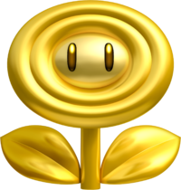 Gold Flower artwork for New Super Mario Bros. 2