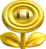 Gold Flower artwork for New Super Mario Bros. 2