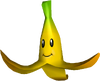 Artwork of a Banana in Mario Kart Double Dash!! (reused for Mario Kart DS and Super Mario Strikers)