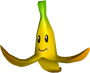 Artwork of a Banana in Mario Kart Double Dash!! (reused for Mario Kart DS and Super Mario Strikers)