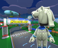 The course icon with the Roaring Racer Mii Racing Suit