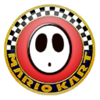The icon of the Shy Guy Cup from Mario Kart Tour.