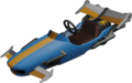 3D Render of the unused texture of the Comet Tail from Mario Kart Tour