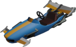3D Render of the unused texture of the Comet Tail from Mario Kart Tour