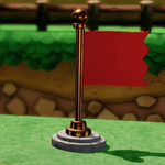 Mushroom Hill Goal-line decoration