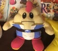 A plushie of Mallow from Super Mario RPG: Legend of the Seven Stars