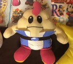 A plushie of Mallow from Super Mario RPG